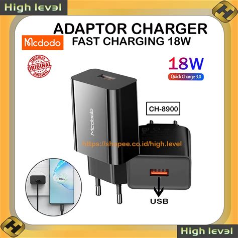 Jual MCDODO Adaptor Kepala Charger Infinix Hot 10S FAST Charging 18W 2A QC3 0 Shopee Indonesia
