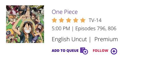 One piece english dub next episodes release date is today! 5pm central ...