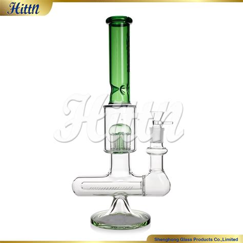 Wholesale 14 5 Inches Hittn New Green Color Smoking Pipe 18mm Joint Dry