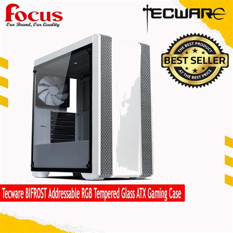 Tecware Bifrost Addressable Rgb Tempered Glass Atx Gaming Case Shopee