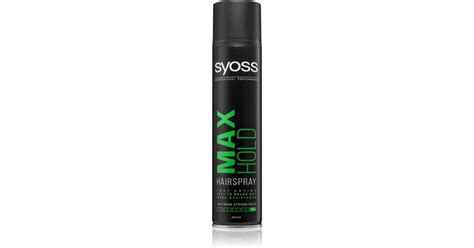 Syoss Max Hold Haarspray Mit Extra Starker Fixierung Notino At