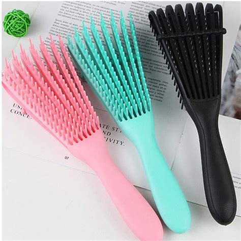 Pente Escova Para Cabelo Cacheados E Crespos Escova Tipo Polvo Shopee