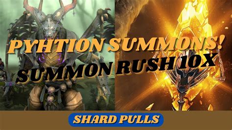 Pythion Summon Rush Shard Pulls RAID Shadow Legends YouTube