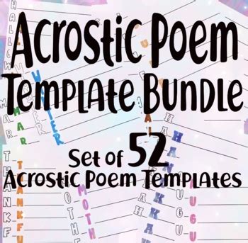 Seasons Acrostic Poem Teaching Resources | TPT