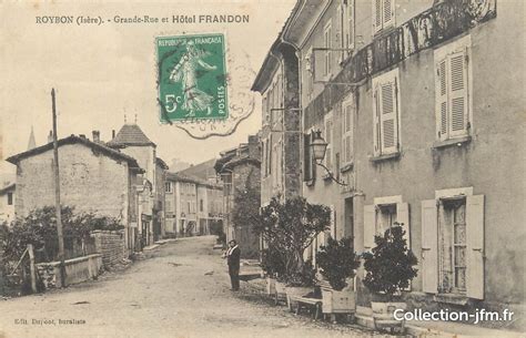 CPA FRANCE 38 Roybon grande rue et hôtel Frandon 38 isere