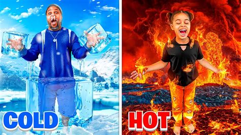 Hot Vs Cold Challenge Youtube