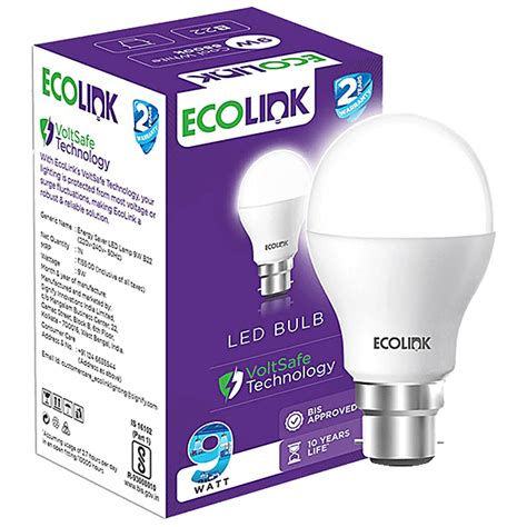 Buy EcoLink Led Bulb 9W B22 Cool White Online At Best Price Of Rs