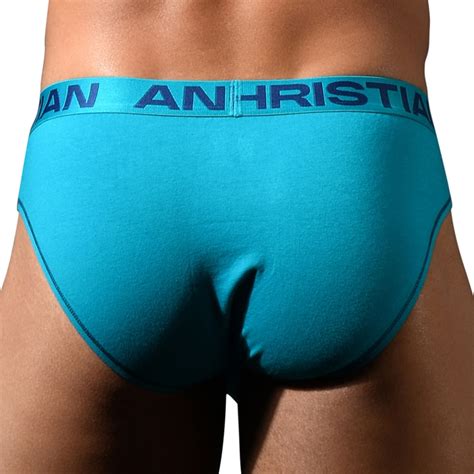 Andrew Christian Slip Almost Naked Coton Bleu Paon INDERWEAR