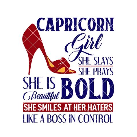 Capricorn Girl SVG High Heel Diva SVG Like A Boss SVG She | Etsy