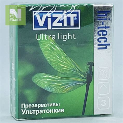 Презерв Vizit hi-tech Ultra light N3 - NG Pharm