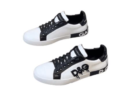 דולצ ה וגבאנה D G Shoes White Black MALLSHOES קניון המותגים