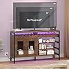 Amazon YITAHOME 55 Industrial Coffee Bar Cabinet With Led Lights