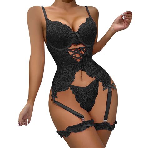 Ytianh Sexy Plus Size Lingerie Womens Lace Fashion Sexy Splicing Slim