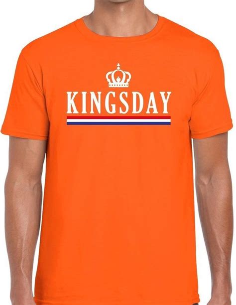 Oranje Kingsday Hollandse Vlag T Shirt Voor Heren S Bol