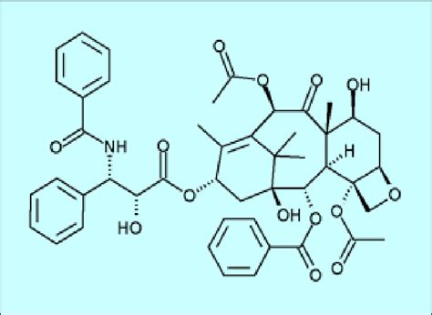 The Chemical Structure Of Paclitaxel Download Scientific Diagram