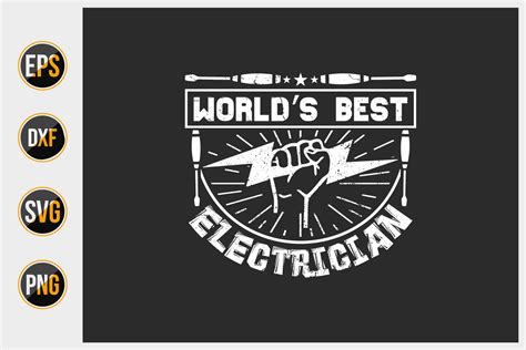 World S Best Electrician Svg Graphic By Uniquesvg99 Creative Fabrica