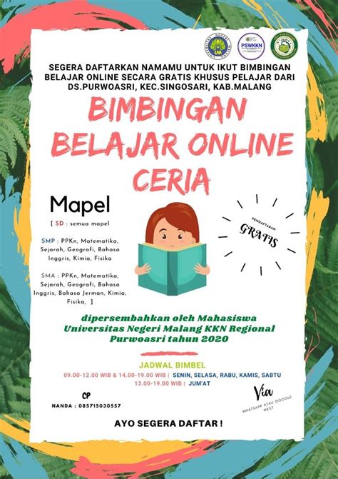 Poster Bimbingan Belajar Ilustrasi