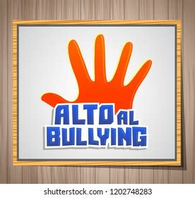 Alto Al Bullying Stop Bullying Spanish Stock Vector Royalty Free