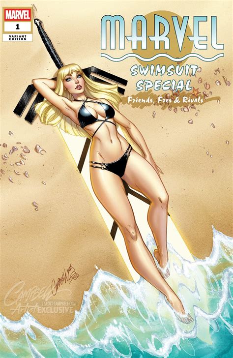 J Scott Campbell Magik X Men Marvel X Men Highres Girl Bikini Blonde Hair Blue Eyes