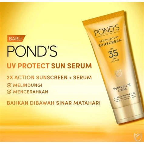 Jual Pond S UV Protect Sun Serum SPF 35 PA UVA UVB 30gram Shopee