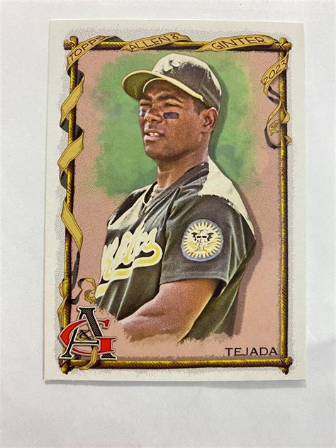 Miguel Tejada 2023 Topps Allen Ginter Oakland Athletics 340 SP Card