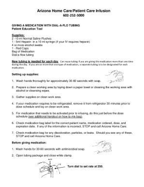 Fillable Online IV Administration Using IV Push S A S H Method Fax