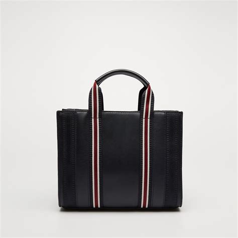 Tommy Hilfiger Torebka Th Identity Small Tote Corp Kolor Granatowy