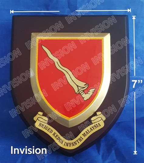 Malaysian Army Unit Plaques 2 Briged 2nd Brigade Army Plaque Military Plaques Atm Plaka