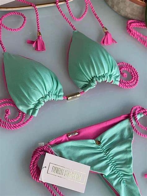 Zrtak Traje de Baño con Cintura Anudada para Mujer Bikini Sexy Ropa de Playa Unicolor Malla