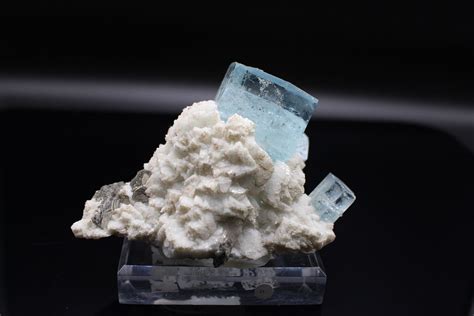 Aquamarin weisser Albit Top Qualität kaufen bei GEMSO