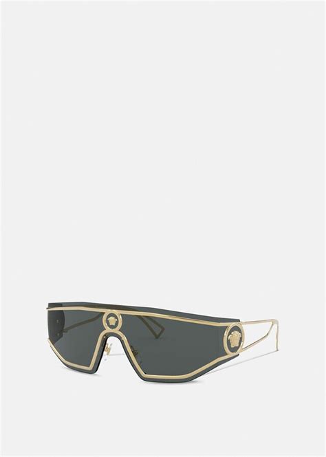 Versace Medusa Shield Sunglasses Shopstyle