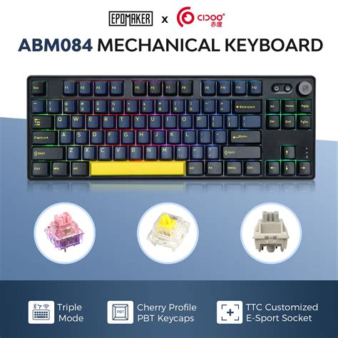 EPOMAKER CIDOO ABM TKL Hot Swap RGB Mechanical Knob OFF