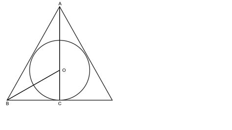 geometry - How to deduce the area of an equilateral triangle whose ...