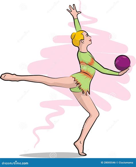 Rhythmic Gymnastics - Ball Royalty Free Stock Image - Image: 28005546