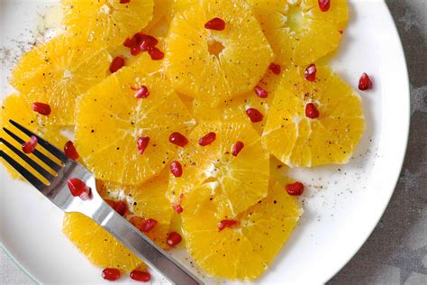 Orangen Carpaccio mit Olivenöl