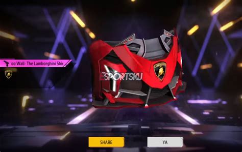 Perlu Berapa Spin Dapat Gloo Wall Lamborghini Shield Free Fire Ff