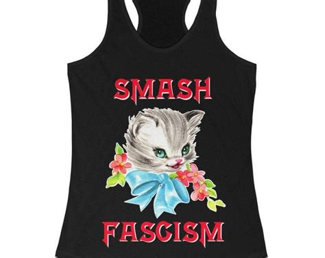 Smash Fascism Tank Top Smash Fascism Shirt Antifa Shirt Anti Fascist Shirt Fuck Fascism
