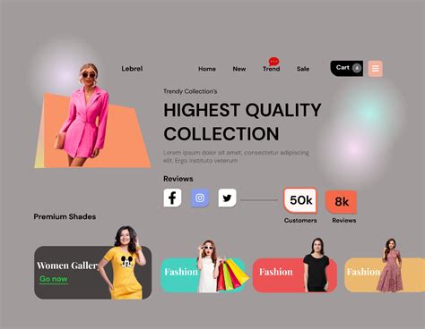 Clothing Website Template Design | Figma Community