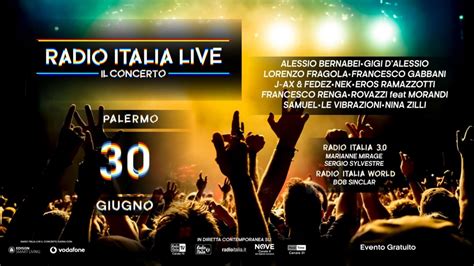 Viabilità Concerto Radio Italia del 30 Giugno I divieti e le strade