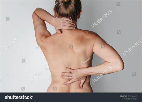 Scoliosis Back Ache Naked Female Back Stock Photo 2221984435 Shutterstock