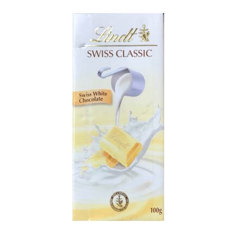 Chocolate Lindt Swiss Classic White 100g Azeite Gourmet Brasilia