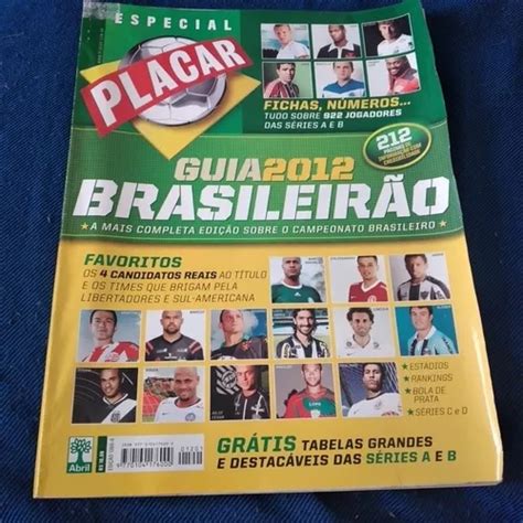 Placar Guia Brasileirão 2012 Tabelas Sem Preenchimento MercadoLivre