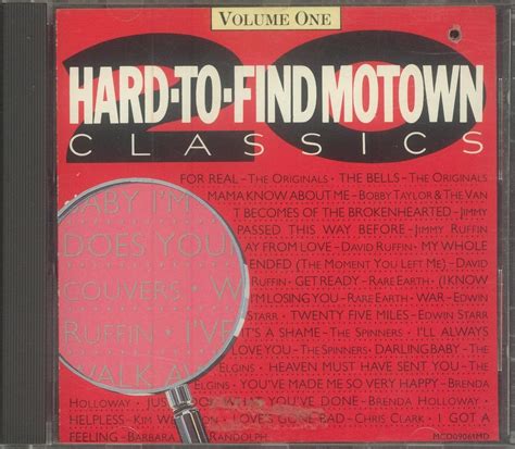 Various Artists 20 Hard To Find Motown Classics Volume One Amazon