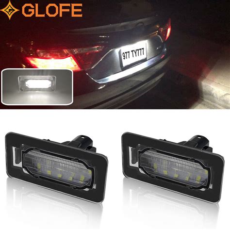 Super Bright White Smd Led License Plate Lights Pair Set For