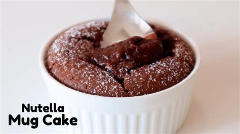 Tiktok Viral Nutella Mug Cake Delicious Gooey Goodness ️ Youtube