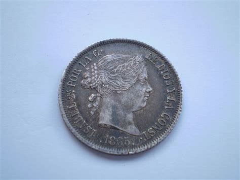 Spain Isabel II 1833 1868 40 Centimos De Escudo 1865 Catawiki