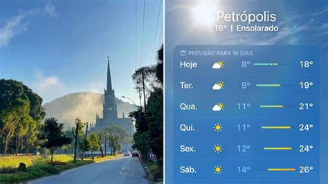 Semana será de sol e baixas temperaturas em Petrópolis Sou Petrópolis