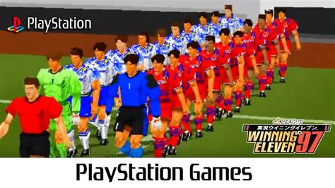 J League Jikkyou Winning Eleven 97 Quick Gameplay Playstation YouTube