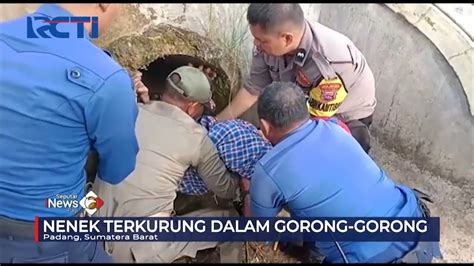 Damkar Padang Selatan Selamatkan Nenek Tunawisma Terjepit Di Gorong