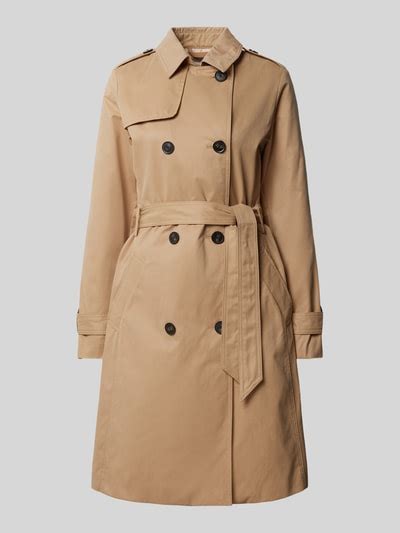 S Oliver Red Label Trenchcoat Mit Bindeg Rtel Sand Online Kaufen